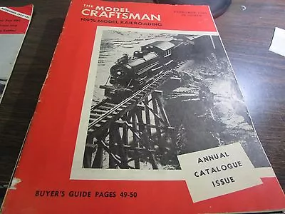 The Model Craftsman - Model Railroading  - February 1949 - Excellent  • $9.74