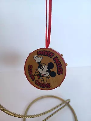 Vintage Kurt S Adler Disney Mickey Mouse Drum Corps Wooden Christmas Ornament  • $4.99