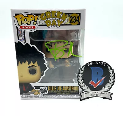 Billie Joe Armstrong Signed Autograph Green Day  Funko Pop Beckett Bas Coa • $541.19