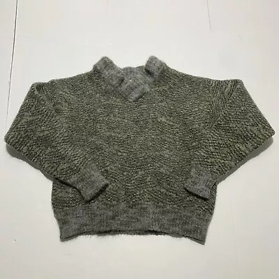 Vintage Mohair Lambswool Sweater Luciano Barbera V Neck Made In Italy Small • $220