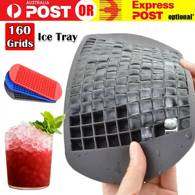 160 Mini Grids Frozen Cubes Silicone Mould Bar Tiny Ice Cube Tray Ice Maker Mold • $5.40