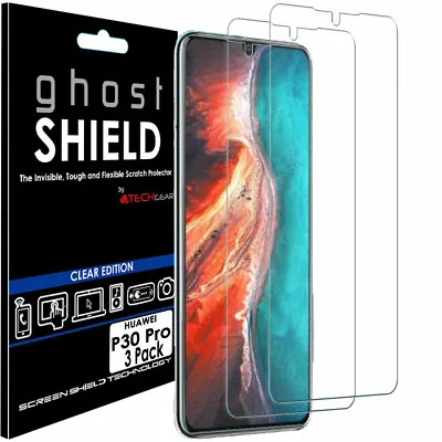 £3.95 • Buy 3x TECHGEAR CLEAR (TPU) FULL COVERAGE Screen Protectors Cover For Huawei P30 Pro