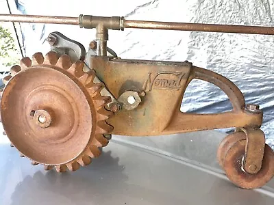 $300 • Buy Vintage NOMAD Brand Cast Iron Walking Lawn Garden Sprinkler Tractor