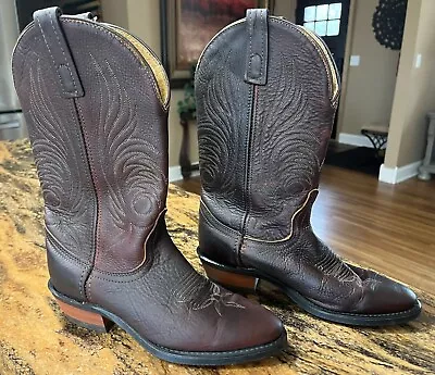 Vibram Women's Resist Oil No Mark Leather Cowboy Boots 51490 6M Made In USA • $60