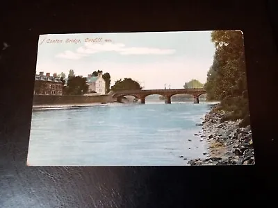 Vintage Postcard  Canton Bridge  Cardiff • £1.40
