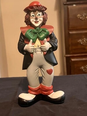$15 • Buy Vintage Gilde Clown Figurine “The Optimist” Comedy Collection 7 1/2 