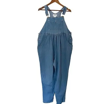 Vintage Dan Howard Maternity Denim Overalls Size Medium • $59