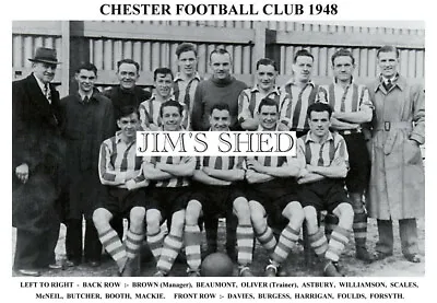 £3.99 • Buy Chester F.c.team Prints 1948-1968 (1948 /1951 /1954 /1958 /1960 /1965 /1968)