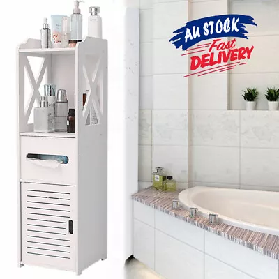 Bathroom Toilet Standing Rack Organizer Cupboard Cabinet Storage Holder Shelf • $32.99