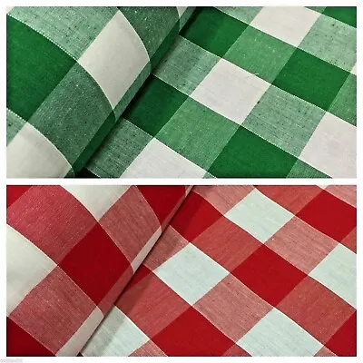 Timeless 1-inch Gingham Check Polycotton Fabric - 44  Wide - M31 Mtex • £4.50