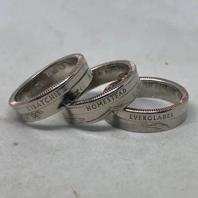 National Park Quarter Ring (Made With Actual Quarter) Handmade Band • $19.99