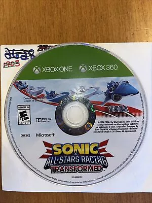 Sonic & All-Stars Racing Transformed - Xbox 360 / Xbox One DISC ONLY • $11.98