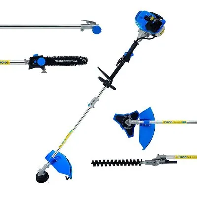 £146.99 • Buy SGS 52cc 5in1 Multi Tool Garden Set: Chainsaw, Trimmer, Strimmer & Brush Cutter