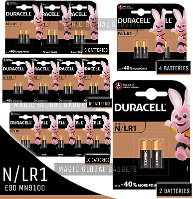 Duracell Lr1 N Mn9100 1.5v Alkaline Battery Gp910a 910a E90 Long Expiry • £9.95