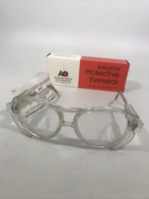 $39.99 • Buy Vintage American Optical Aerosite AO Safety Glasses USA Side Guard 5 1/2 S1058