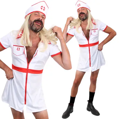 £14.99 • Buy Funny Stag Do Costume Mens Nurse Outfit Novelty Dress Hospital Sexy Uniform