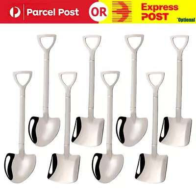 4/8PCS Shovel Shape Spoon Tea Coffee Sugar Cake Scoop Dessert Ice Cream Spoon • $10.84