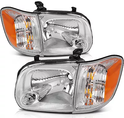 For 05-06 Toyota Tundra 05-07 Toyota Sequoia Pair Headlamp Headlights Assembly • $79.99