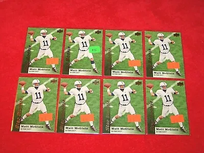 Matt Mcgloin Penn State Xfl Guardians 2013 Upper Deck Sp Rc #121 Lot Of 8 (e6) • $39.99