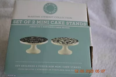 Set Of 2 Mini Cake Stands By Martha Stewart Brand New In Box • $10.95