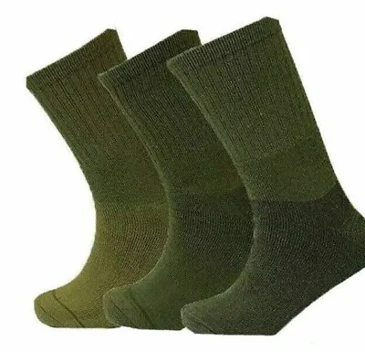 £5.85 • Buy Mens Merino Wool Blend Military Work Boot Thick Thermal Winter Socks 2.8 Tog