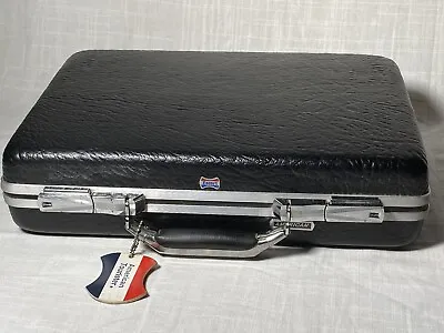 VTG American Tourister Escort Hard-Shell Black  Briefcase Textured W/ Tag • $37