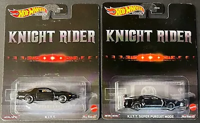 Hot Wheels: Premium: Retro Entertainment: Kitt And Kitt Super Pursuit Combo • $14.99