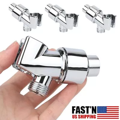 Handheld Shower Head Holder Wall-Mounted Adjustable Shower Arm Bracket Universal • $6.89