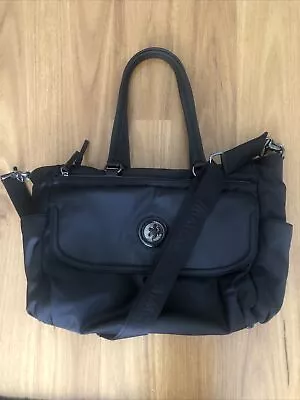 Mimco Black/Gunmetal Hardware Baby Bag • $145