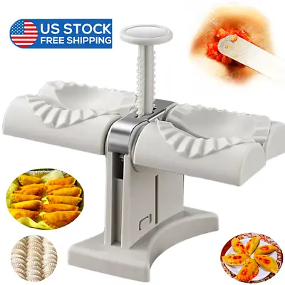 Household Double Head Automatic Dumpling Maker Mould Dumpling Wrapper Tools USA • $13.97