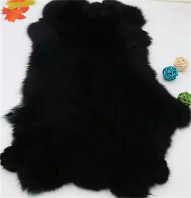 Dyed Rabbit Skin Pelt Real Leather Fur Hide 19 Colours Animal Training Garments • $8.54