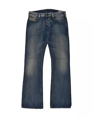 DIESEL Mens Zathan Bootcut Jeans W30 W34  Navy Blue Cotton FN06 • $28.30
