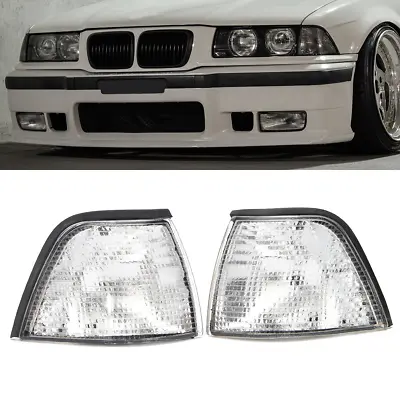 For 92-99 BMW 3 Series E36 4DR Sedan Parking Corner Signal Lights Pair Set • $28.26