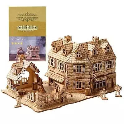3D Wooden Puzzle War House Assembly Popular Toy Gift For Children Adult • £14.39