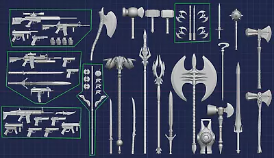 Comic And Superhero - Accessory Collection - 1:18 1:12 1:10 1:6 Scales • $5