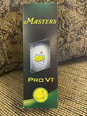 2024 Masters Golf Tournament Titleist Pro V1 Golf Balls - Sleeve Of 3 • $9.50