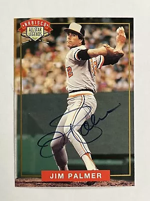 1994 Nabisco All-Star Legends Jim Palmer On Card AUTO Baltimore Orioles • $5.99