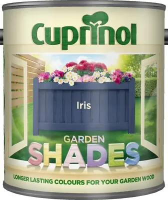 Cuprinol Garden Shades Paint Wood Furniture Shed Fence Protect 1L - Iris • £18.99