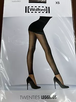£9.99 • Buy Wolford Twenties Fishnet Black Leggings Size XS