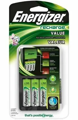 NEW Energizer CHVCMWB-4 Rechargeable AA And AAA Battery Charger • $14.99