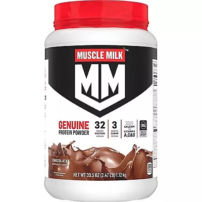 Muscle Milk Genuine Protein Powder Chocolate (39.5 Oz.) • $48.98