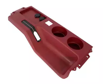 1987-1993 Ford Mustang Center Console W/ Cup Holders & USB Charger - Scarlet Red • $141.70