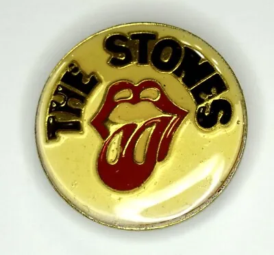 Rare Vintage The Rolling Stones Enamel Pin Lips Tongue Pin New Old Stock • $39.99