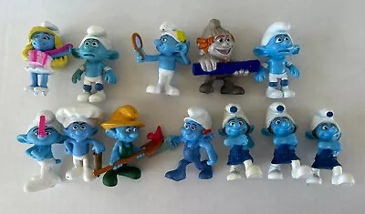 Vintage Smurf Figurines Lot Of 12 McDonald’s 2011 3” Plastic Figures • $30