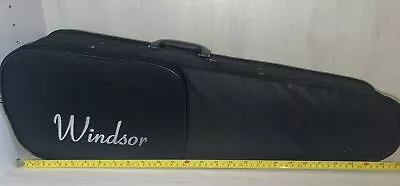 WINDSOR Violin Case Size 1/2 Fabric Covered Hard Case EUC • $20.50