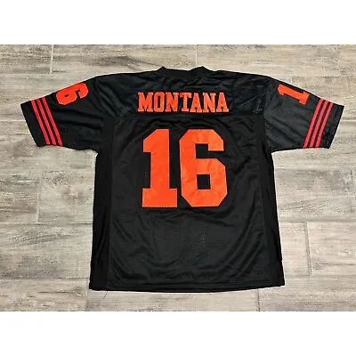 Vtg Joe Montana #16 San Francisco 49ers Mitchell & Ness Throwback Jersey Sz 52 • $62.30