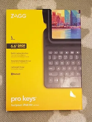 $24 • Buy ZAGG Pro Keys Wireless Keyboard & Detachable Case For IPad Air 4th Gen
