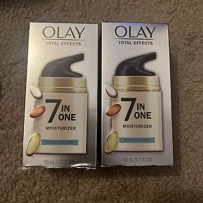 Olay Total Effects 7 In One Moisturizer Fragrance-Free (1.7 Fl OZ 50 ML) 2 PACK • $22