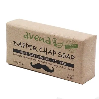 Dapper Chap Vegan Soap Bar For Men Huge 200g Bar Natural Handmade Gift For Men • £9.99