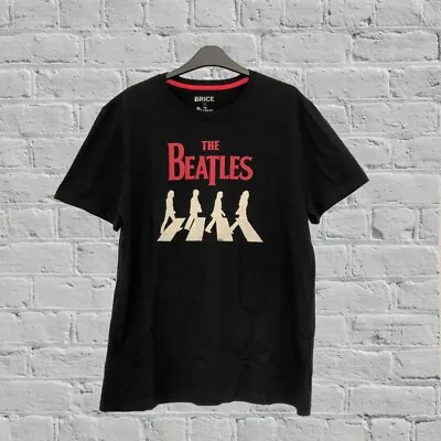 £9.99 • Buy The Beatles Band T Shirt Abbey Road Crossing Official Mens Unisex Black Tee NEW
